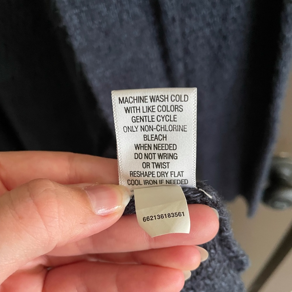 Croft & Barrow Blue Crochet Long Cardigan XL - Picture 10 of 16